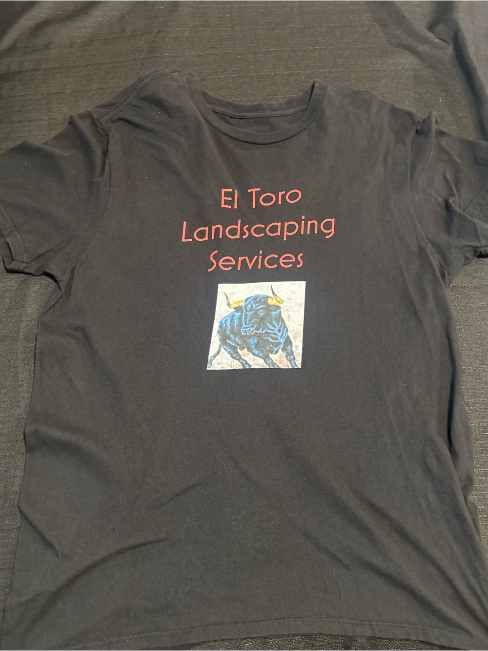 El Toro Landscaping Services Black Graphic Tee